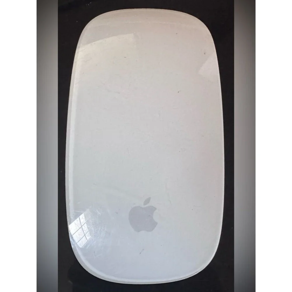 Apple Magic Mouse 1 White Silver Bluetooth Wireless Tested Working Clean